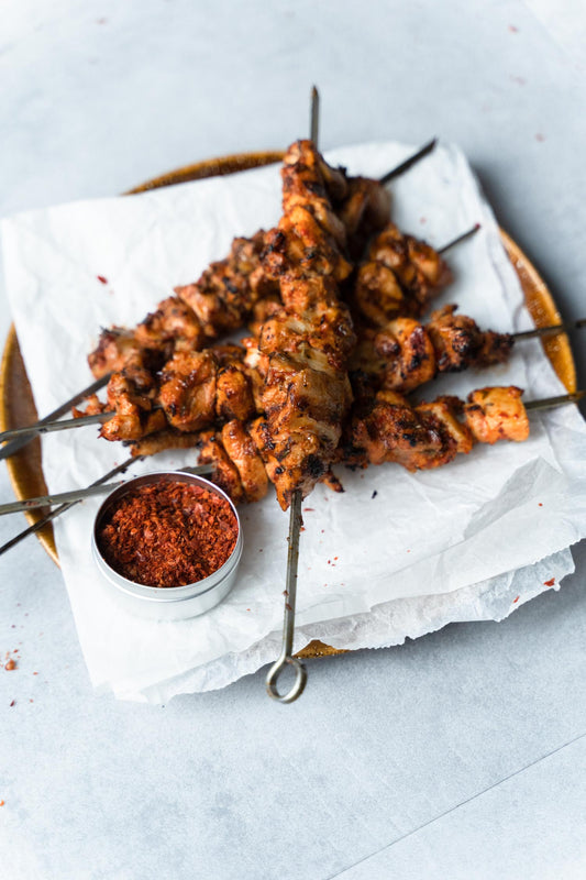 Kib kebab recept, Kebab op de Green Egg